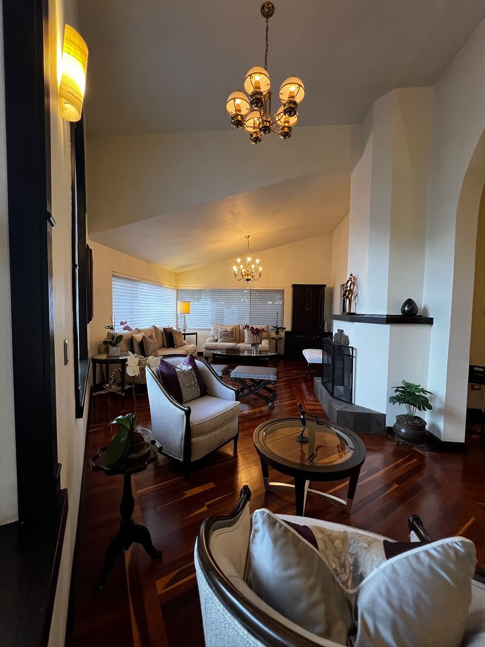 Sala con chimenea